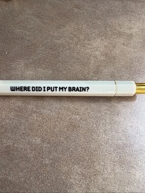 OffWhite pen: 'Where Did I Put My Brain?'